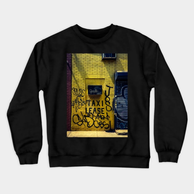 Long Island City Taxi Lease Queens NYC Crewneck Sweatshirt by eleonoraingrid